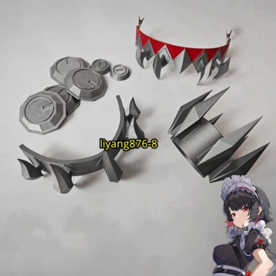 Zenless Zone Zero Ellen Joe Cosplay Horquilla Collar Pulsera Accesorio Conjunto de utilería Foto 1 de 4