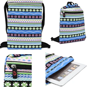 Fashion Womens Tablet 10” Paisley Backpack Bag w/ Extra Pocket BG10PS-1 - Picture 1 of 46
