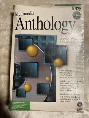 Multi Media Anthology Pro One Cd Rom Vintage IBM Tandy PC Software 1990s Sealed - Image 1 of 4