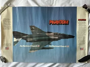 RARE VINTAGE AIR NATIONAL GUARD F-4 PHANTOM 17x26" POSTER/BOOK COVER #ANG 83-112 - Picture 1 of 3