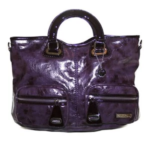 Bolso de hombro Claudia Canova para mujer grande púrpura imitación patente - Imagen 1 de 1