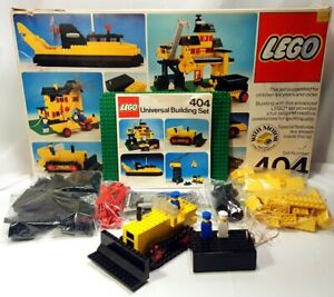 Vintage Lego #404 Universal Building Basic Set (1977): 100% Comp w/Instruct/Box