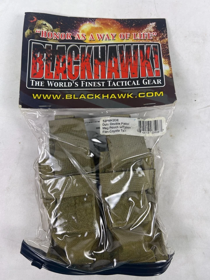 Blackhawk 52PMK2DE Duty Double Pistol Mag Pouch with Taion - Image 1 of 4
