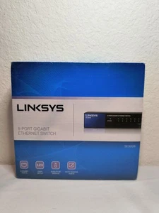 Linksys 8-Port Gigabit Ethernet Switch - SE3008 - BRAND NEW FACTORY SEALED - Afbeelding 1 van 6