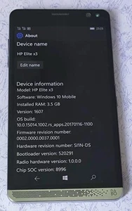 HP Elite X3 PROTOTYPE RARE COLLECTION No fingerprint module version - Picture 1 of 9