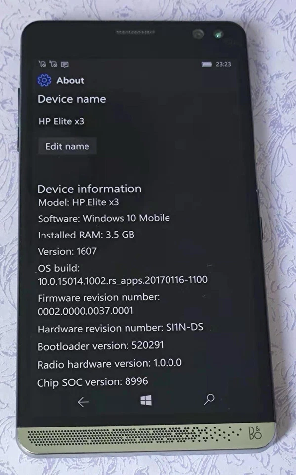 HP Elite X3 PROTOTYPE RARE COLLECTION No fingerprint module version - Image 1 of 4