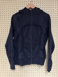Women’s Black Lululemon zip up scuba hoodie Sweatshirt size Medium? - Picture 1 of 7