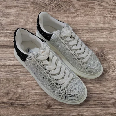 Steve Madden Icebox Sneaker Silver Multi Bling Mirror Ball Mens Sz 10  - Image 1 of 4