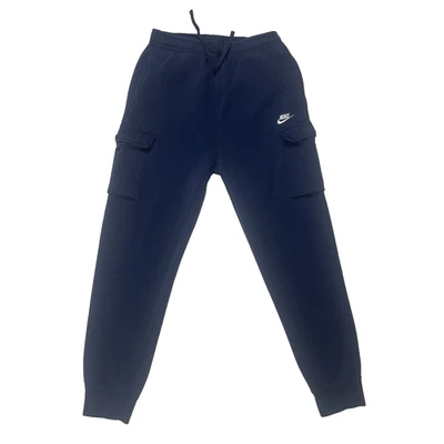Calça de moletom Nike masculina média alta azul taco de carga lã CD3129-410 - Imagem 1 de 4