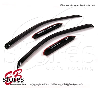 Visera de ventilación de canal de salida tintada de humo 4 piezas para GMC Canyon 2004-2012 cabina extendida Foto 1 de 4