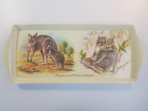 Australian Wild Life  Kangaroos Koalas Birds  Melamine Tea Coffee Serving Tray  - Picture 1 of 13