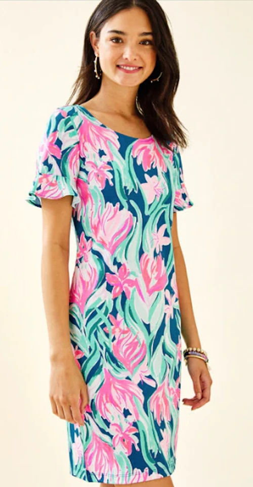 NOVO Vestido Lilly Pulitzer Mellorie XXS Mr Peacock Dream a Little Dream Novo com etiquetas - Imagem 1 de 1