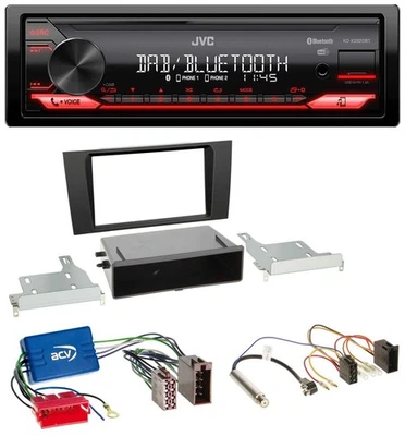JVC Bluetooth USB DAB MP3 Autoradio für Audi A4 B5 99-01 Symphony Aktivsystem - Bild 1 von 4