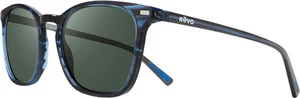 Revo WATSON Sunglasses Blue Horn POLARIZED Smoke Green GLASS Lens 1129 05 NEW - Picture 1 of 5