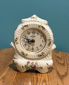 Elegante reloj de cuarzo de pie vintage de porcelana Metron usado - Imagen 1 de 5