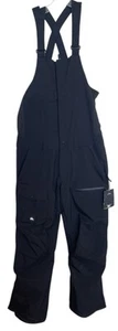 Quicksilver Ski Snow Bibs Mens Size Medium M Black Snowboarding Utility Bib $249 - Picture 1 of 11