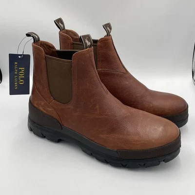 Polo Ralph Lauren Oslo Chelsea Chukka Ranger Botas de Cuero Marrón Para Hombre Talla 10.5 Foto 1 de 4