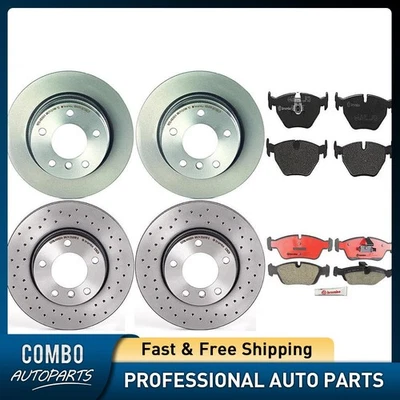Juego de pastillas de freno de disco delanteras traseras rotor de freno de disco Brembo para BMW 328is 1998-1998 Foto 1 de 4