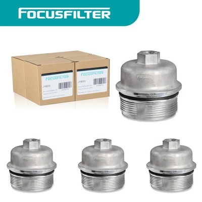 Cubierta de carcasa de filtro de aceite de motor premium 4 piezas Focusfilter 12583470 para Cadillac Foto 1 de 4