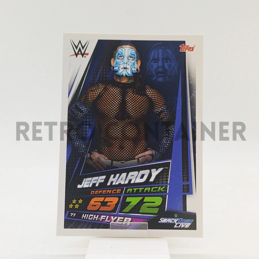 TOPPS WWE Slam Attax Universe 2019 Wrestling Card - 77 Jeff Hardy - Image 1 of 1