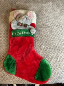 Plüsch Maus Weihnachtsstrumpf  - Bild 1 von 3