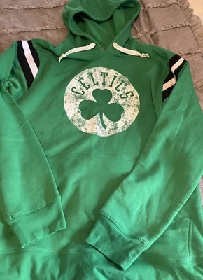 BOSTON CELTICS Baloncesto NBA Fanáticos Verde Para Hombre XL Sudadera con Capucha Alta Foto 1 de 3