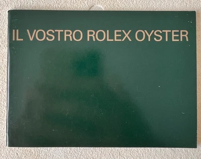 Booklet Rolex originale – “Il Vostro Rolex Oyster” – Verde - Immagine 1 di 4