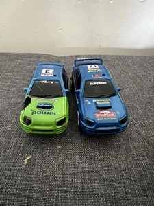 Two Scalectric Ford Focus WRC 2006 Castrol Car 4 1/32 RTR Slot Car Damaged - Picture 1 of 7