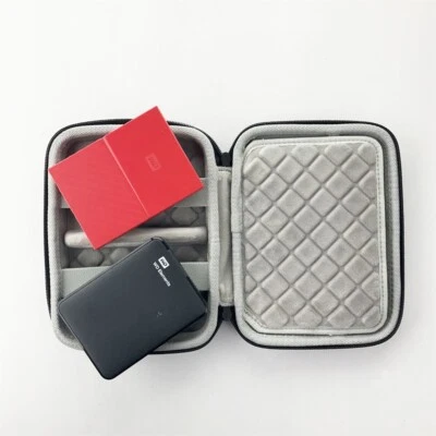 2PCS WD My Passport Portable Storage 2.5 inch SSD Carry Case Storage Box Holder - Image 1 of 4