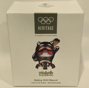 NUOVO Bing Dwen Dwen (Nero) - Mascotte Pechino 2022 da Collezione - Patrimonio Olimpico - Foto 1 di 4