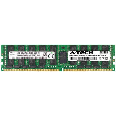 64GB DDR4 PC4-21300 LRDIMM Supermicro MEM-DR464L-HL01-LR26 Equivalent Memory RAM - Image 1 of 2