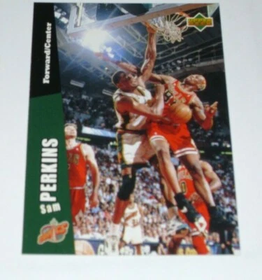 Upper Deck Folz Minis Card Basketball 97 Sam Perkins Seattle Supersonics NBA #47 - Image 1 of 2