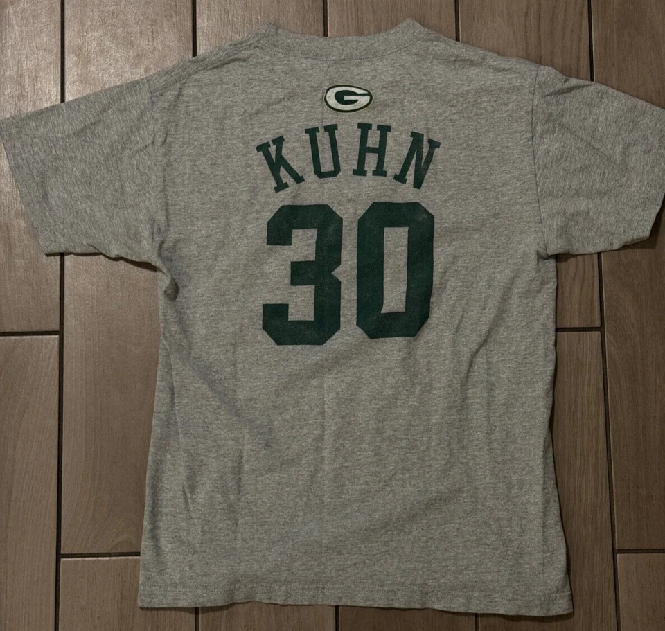 NFL Green Bay Packers John Kuhn Gris Super Bowl Camiseta Para Hombre MEDIANA Foto 1 de 4