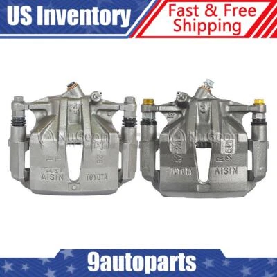 Par de pinzas de freno de disco delanteras con soporte para Toyota Camry 1994 1995 1996 Foto 1 de 4