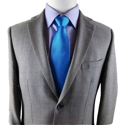 Pronto Uomo 40R Wool 2 Button Multicolor Houndstooth Blazer Sport Coat - Image 1 of 4
