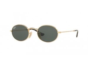 gafas de sol Ray Ban RB3547N oval oro metal verde ferragni 001