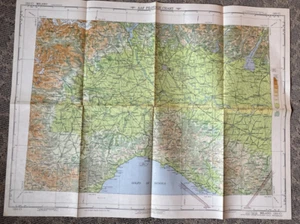 AAF Pilotage Chart MILANO France/Italy/Switz Sept 1947 (253C) - Picture 1 of 8