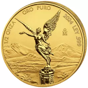 Goldmünze Libertad Siegesgöttin 2024 - Mexiko - 1/2 Oz Reverse Proof - Bild 1 von 2