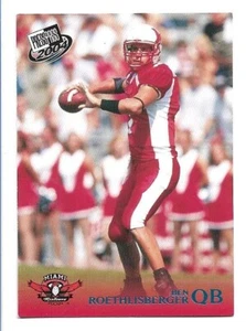 Pase de prensa Ben Roethlisberger 2004 azul #B9 Miami Ohio Redhawks - Steelers - Imagen 1 de 2