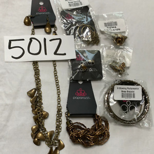 5012 New Jewelry Lot 7pc Antique Brass Paparazzi