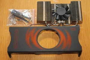 Fan aus Geforce 9800GTX+ mit Kupferkern + Schrauben/Halterungen/Heatpipe etc. - Bild 1 von 2