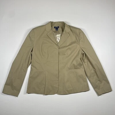 Abrigo deportivo Ann Taylor Blazer para mujer 14 color tostado 3 botones ver medidas NUEVO Foto 1 de 4