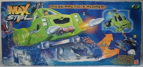 MATTEL 2000 MAX STEEL MX 35 ARCTIC X PLORER VEHICLE MISB EUROPEAN SEALED RARE Cover