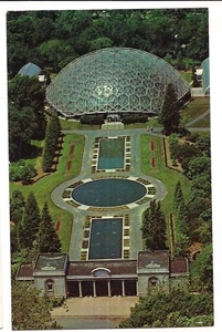 Botanical SHAW'S GARDEN Geo DOME St Louis Missouri Postcard MO Aerial View - Picture 1 of 2