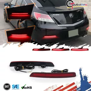LENTE ROJA LED PARACHOQUES TRASERO REFLECTOR LUZ FRENO LUCES APTAS 2012-2013-2014 ACURA TL - Imagen 1 de 12