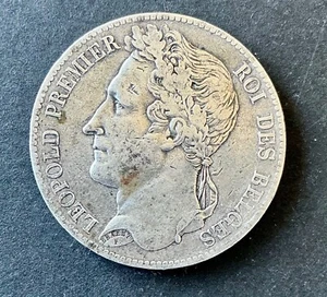 Belgique - Léopold Ier - Très Jolie Monnaie de 5 Francs 1847 en Argent (2) - Bild 1 von 2