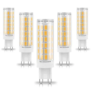 Ziomitus G9 Led Bulbs 75W 80W 100W T4 Clear Halogen Equivalent,1000 lm,3000K - Picture 1 of 5