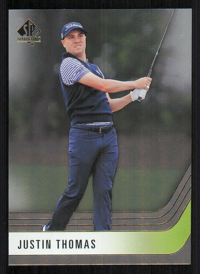 2021 SP Authentic #25 Justin Thomas RC - Image 1 of 2