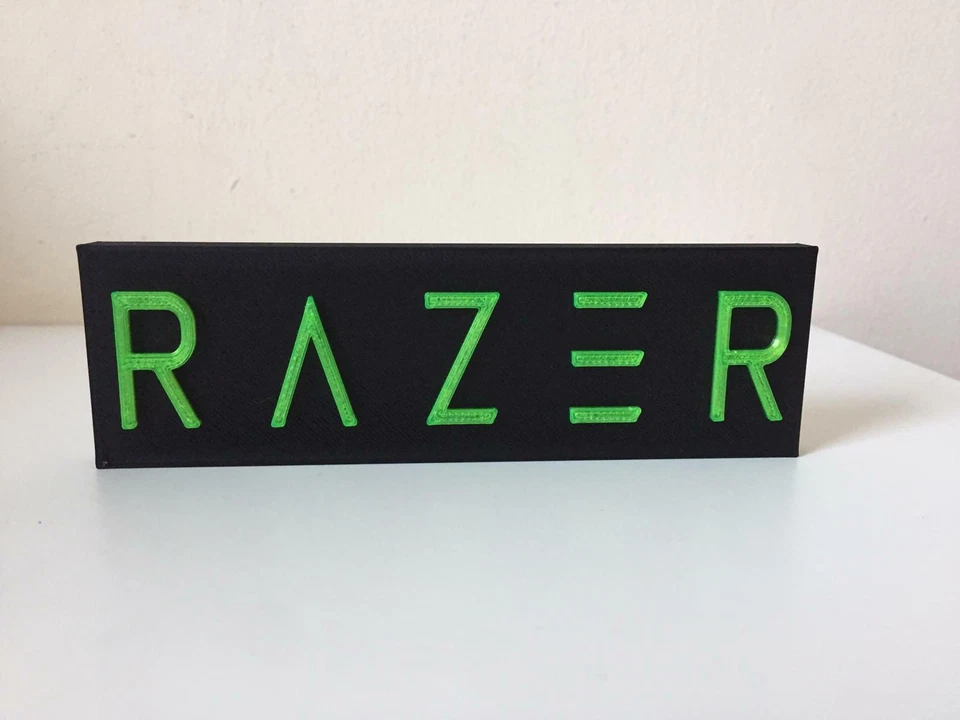 Razer Logo v2 Video Game Collectible Display Text Ornamental Memorabilia Display - Image 1 of 1