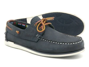 Herren Bootsschuhe blau Leder Segelschuhe Goodyear Rahmengenähte Deckschuhe NEU - Bild 1 von 31